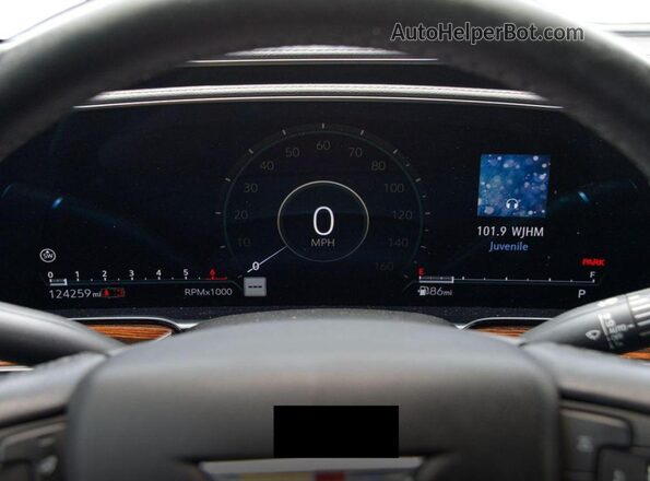 1GYS3JKL6NR100890 2022 CADILLAC ESCALADE Black Вид панелі приладів