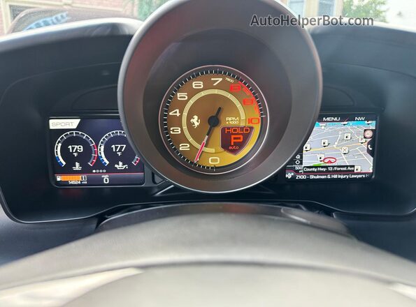 ZFF93LMA0P0290397 2023 FERRARI ALL MODELS Gray ხელსაწყოთა პანელის ხედი