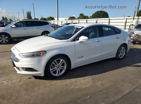 3FA6P0LU4JR118600 2018 FORD FUSION White 