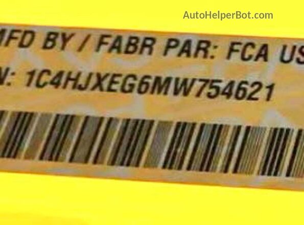1C4HJXEG6MW754621 2021 JEEP WRANGLER Yellow 
