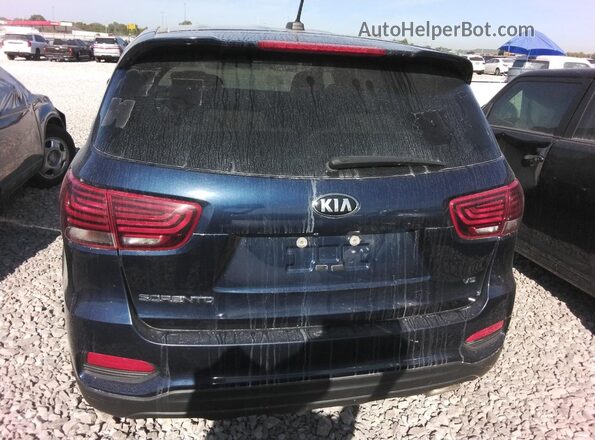 5XYPGDA54KG471447 2019 KIA SORENTO Синий Вид салона спереди