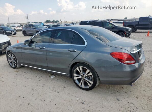55SWF4JB2JU257338 2018 MERCEDES-BENZ C Gray Задня права чверть