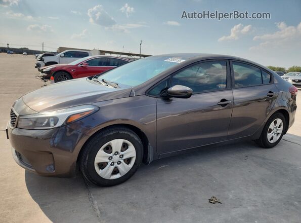 3KPFK4A76JE165163 2018 KIA FORTE Brown 