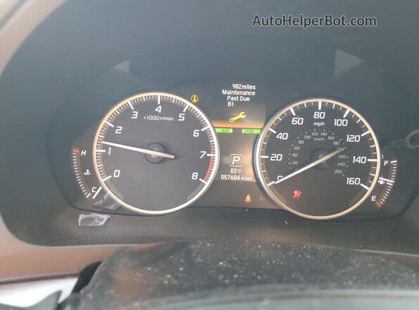 19UDE2F74MA009384 2021 ACURA ILX Белый Вид щитка приборов
