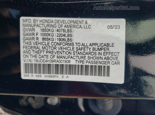 19UDE4H39RA001908 2024 ACURA INTEGRA Black 