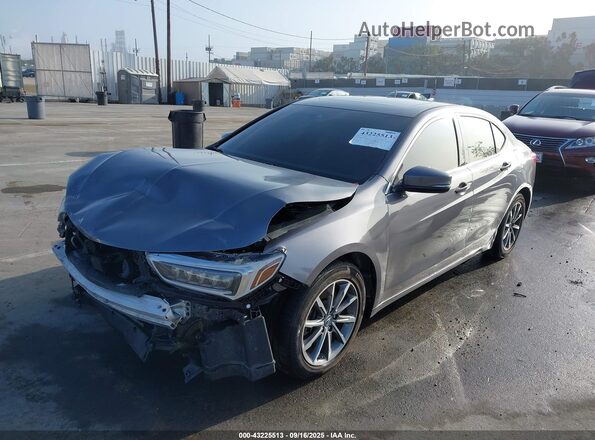 19UUB1F30LA005556 2020 ACURA TLX Gray Vista tres cuartos delantera izquierda