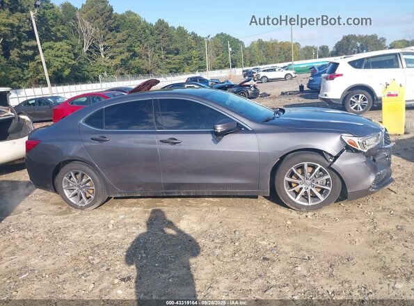19UUB1F3XLA002504 2020 ACURA TLX Gray Widok wnętrza z tyłu