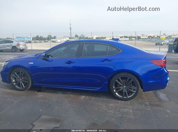 19UUB2F63LA004854 2020 ACURA TLX Blue Սալոնի 360 աստիճան տեսք