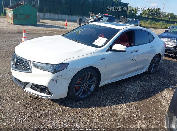 19UUB2F66LA005433 2020 ACURA TLX White Առջևի ձախ երեք քառորդ տեսարան