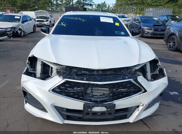 19UUB5F37PA001775 2023 ACURA TLX White Widok wnętrza z tyłu