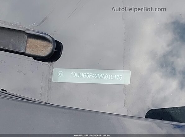 19UUB5F42MA010176 2021 ACURA TLX Black Widok komory silnika