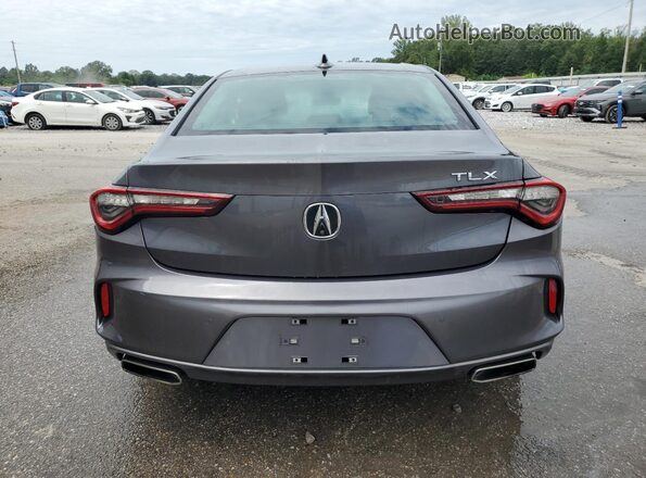 19UUB5F44MA001799 2021 ACURA TLX Charcoal Հետևի տեսք