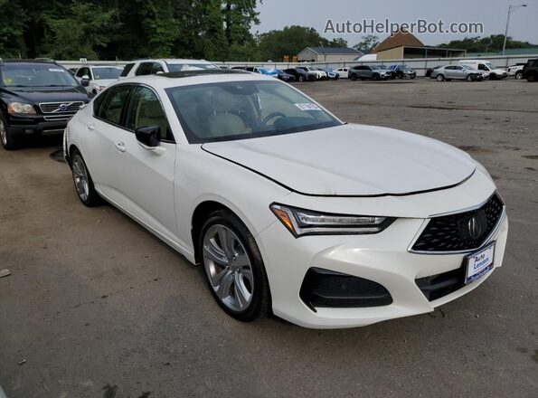 19UUB5F48MA012840 2021 ACURA TLX White Delantero derecho