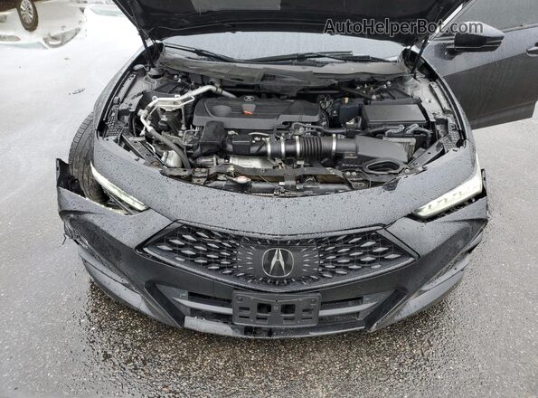 19UUB5F51MA008332 2021 ACURA TLX Black Widok wnętrza z tyłu