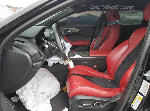 19UUB5F51MA008332 2021 ACURA TLX Black Widok wnętrza z przodu
