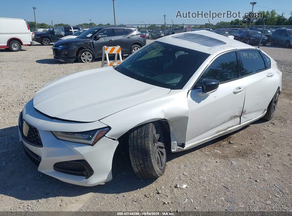 19UUB5F52NA002864 2022 ACURA TLX White წინა მარცხენა ხედი სამი მეოთხედიდან