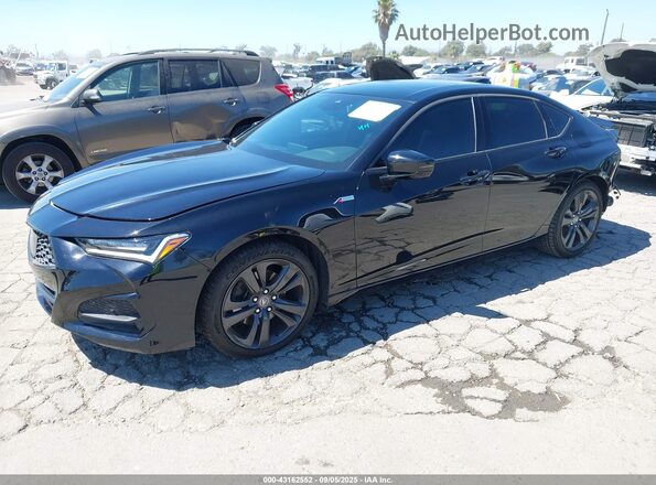 19UUB5F56MA004244 2021 ACURA TLX Black Передня ліва чверть