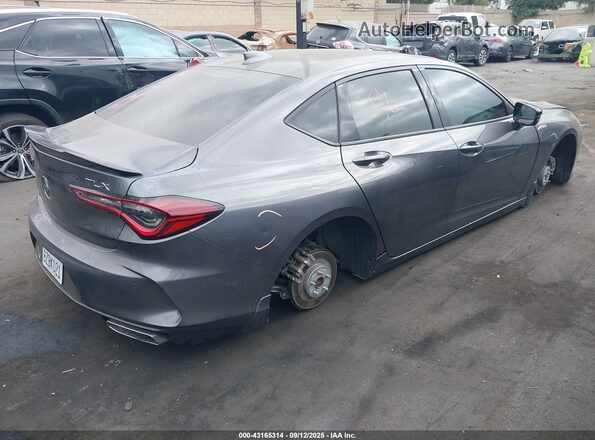 19UUB5F58MA013768 2021 ACURA TLX Gray Задня права чверть