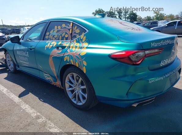 19UUB6F30MA010044 2021 ACURA TLX Blue Rear left