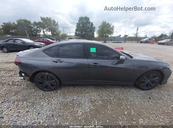 19UUB6F54NA003813 2022 ACURA TLX Gray Instrument cluster view