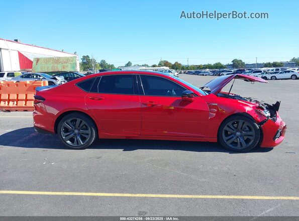 19UUB6F57MA010334 2021 ACURA TLX Red Vista interior trasera