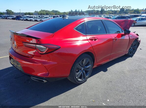 19UUB6F57MA010334 2021 ACURA TLX Red Trasero derecho