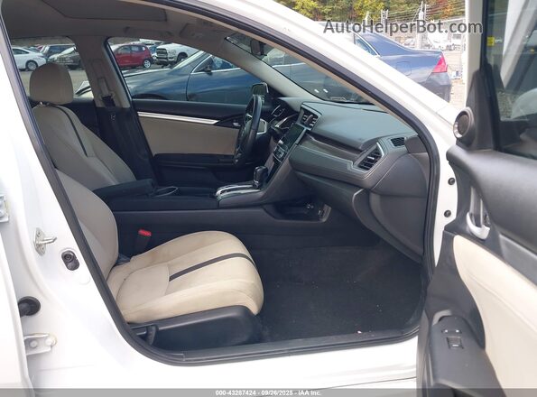 19XFC1F30LE204771 2020 HONDA CIVIC White Widok wnętrza z przodu