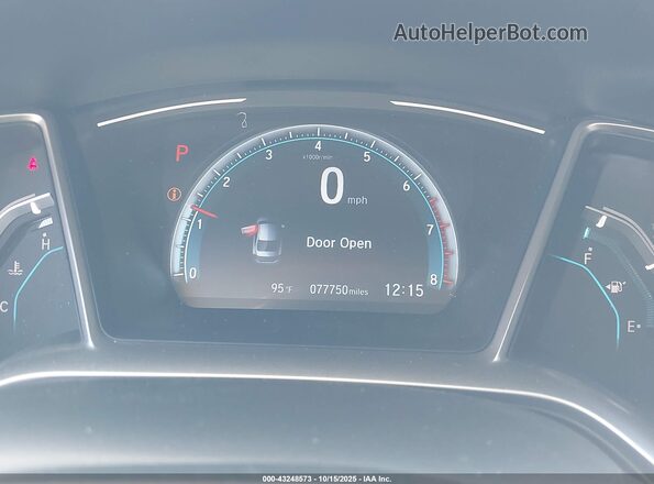 19XFC1F33LE006038 2020 HONDA CIVIC Белый Вид задних сидений