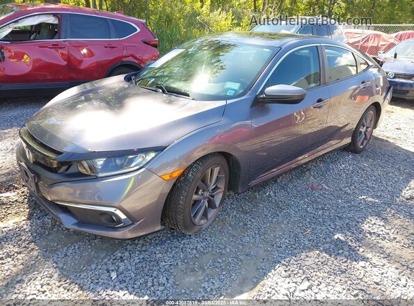 19XFC1F37LE203603 2020 HONDA CIVIC Pewter წინა მარცხენა ხედი სამი მეოთხედიდან