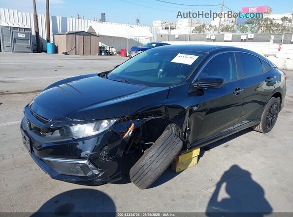 19XFC2F62LE213214 2020 HONDA CIVIC Black Front view