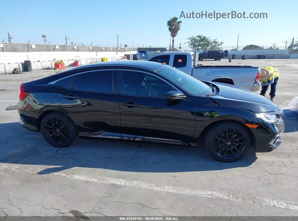 19XFC2F62LE213214 2020 HONDA CIVIC Black Rear interior view