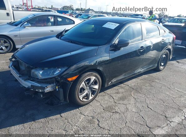 19XFC2F69LE209709 2020 HONDA CIVIC Black Առջևի ձախ երեք քառորդ տեսարան