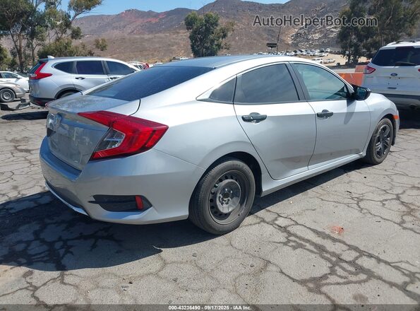 19XFC2F6XLE205930 2020 HONDA CIVIC Silver Հետևի աջ