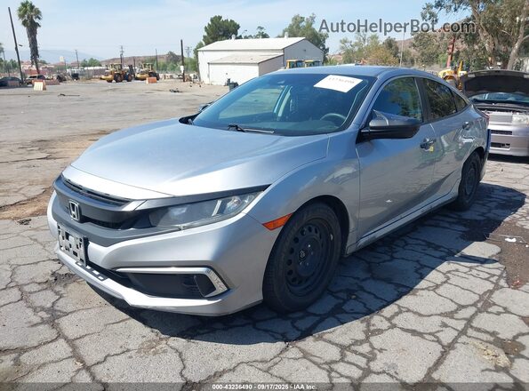 19XFC2F6XLE205930 2020 HONDA CIVIC Silver Առջևի ձախ երեք քառորդ տեսարան