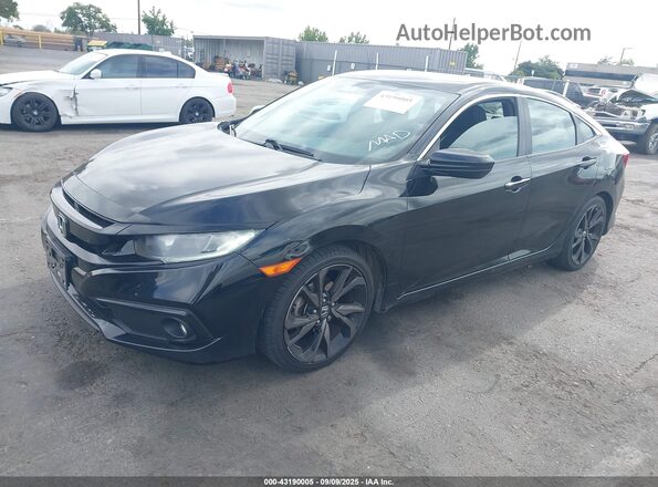 19XFC2F81LE200777 2020 HONDA CIVIC Black Front left