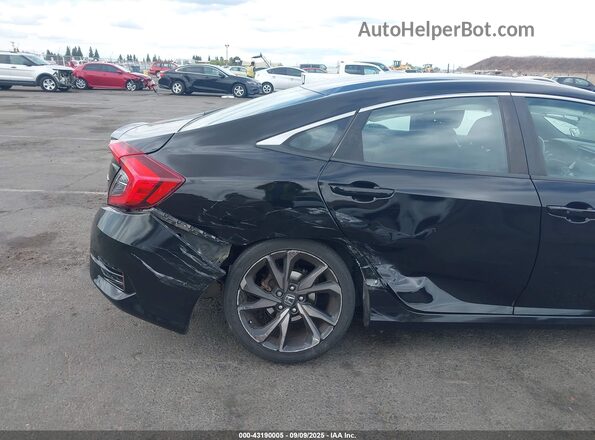 19XFC2F81LE200777 2020 HONDA CIVIC Black Front view
