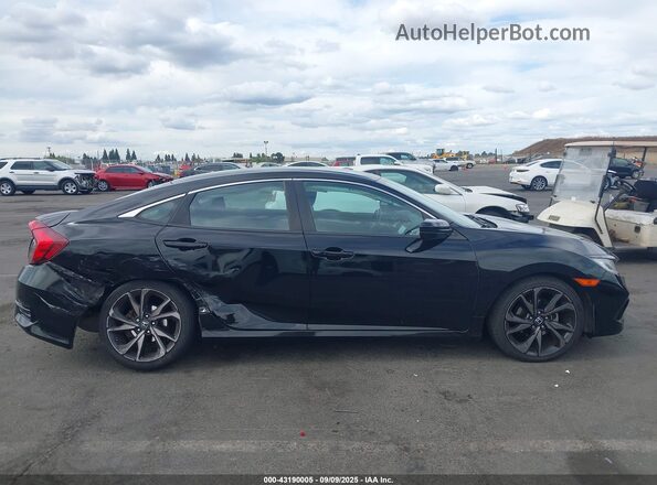 19XFC2F81LE200777 2020 HONDA CIVIC Black Rear interior view