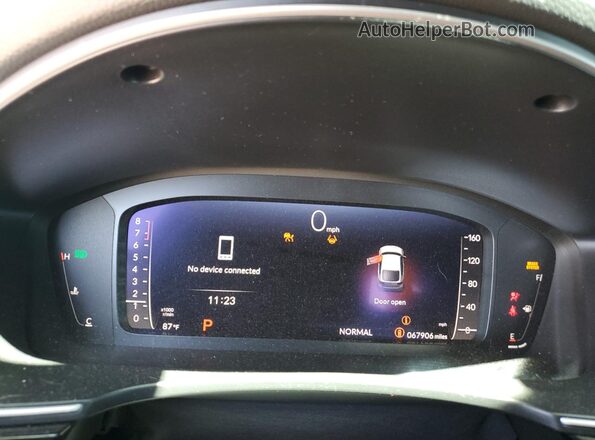 19XFL1H8XNE008445 2022 HONDA CIVIC White Instrument cluster view