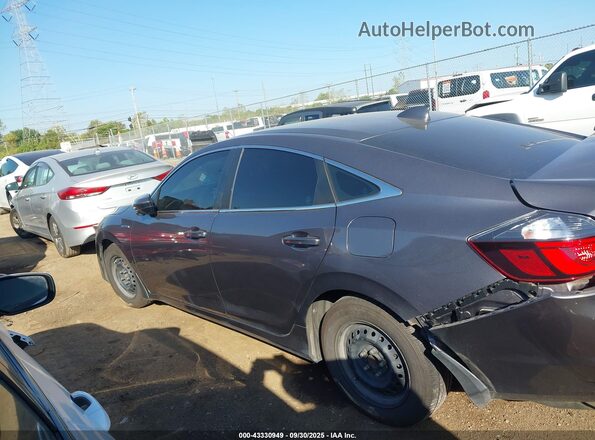 19XZE4F51LE002810 2020 HONDA INSIGHT Gray Widok wnętrza z tyłu