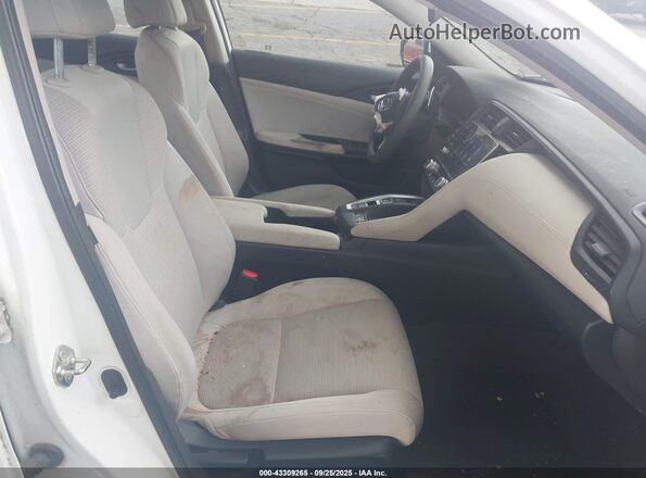 19XZE4F58LE011052 2020 HONDA INSIGHT White Widok wnętrza z przodu