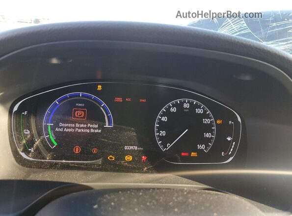 19XZE4F59LE001131 2020 HONDA INSIGHT Black Vista del cuadro de instrumentos