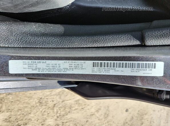 1C3CCCAB1HN508292 2017 CHRYSLER 200 Gray 