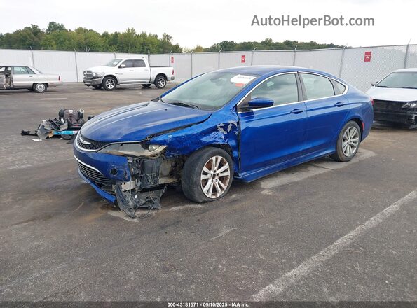 1C3CCCAB9GN103120 2016 CHRYSLER 200 Blue Передня ліва чверть