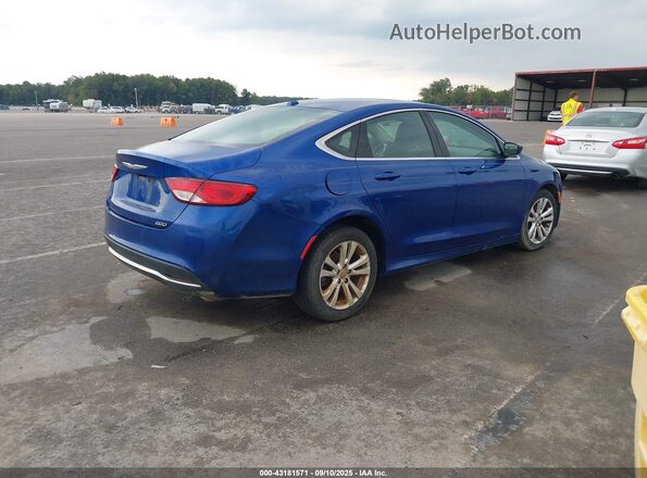1C3CCCAB9GN103120 2016 CHRYSLER 200 Blue Задня права чверть