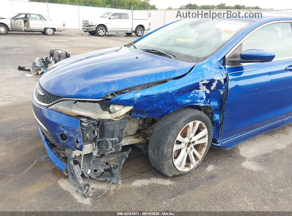1C3CCCAB9GN103120 2016 CHRYSLER 200 Blue Вид спереду