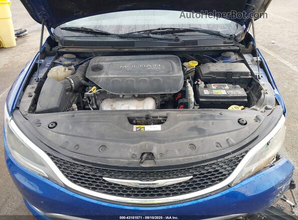 1C3CCCAB9GN103120 2016 CHRYSLER 200 Blue Вид ззаду