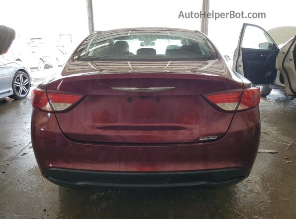 1C3CCCFB6HN508555 2017 CHRYSLER 200 Maroon 