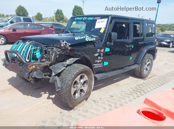 1C4HJWEG8GL334973 2016 JEEP WRANGLER UNLIMITED Black Przód lewy