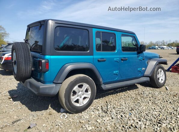 1C4HJXDG4LW194078 2020 JEEP WRANGLER Turquoise უკანა მარჯვენა