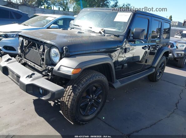 1C4HJXDG6MW508301 2021 JEEP WRANGLER UNLIMITED Black Передня ліва чверть